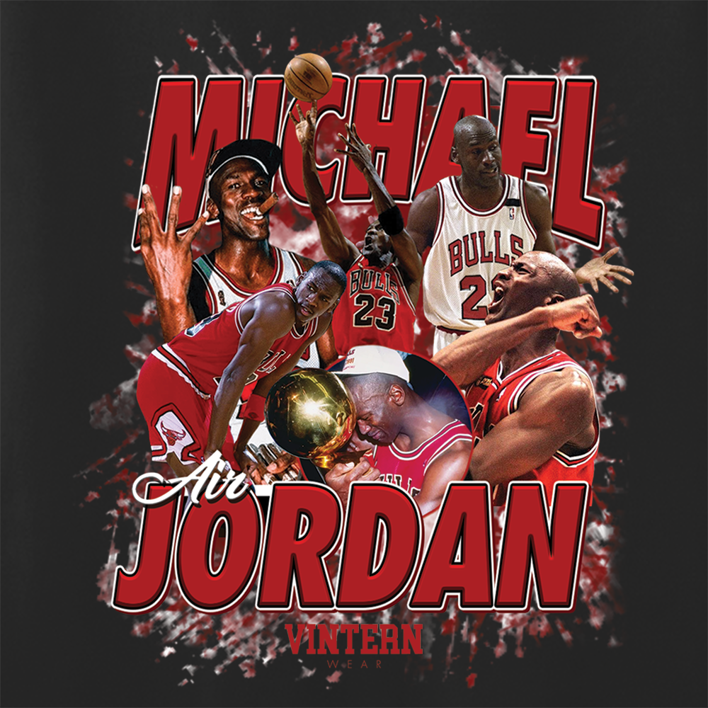 Vintern Air Jordan - Unisex 100% Cotton Loose Basic Tee