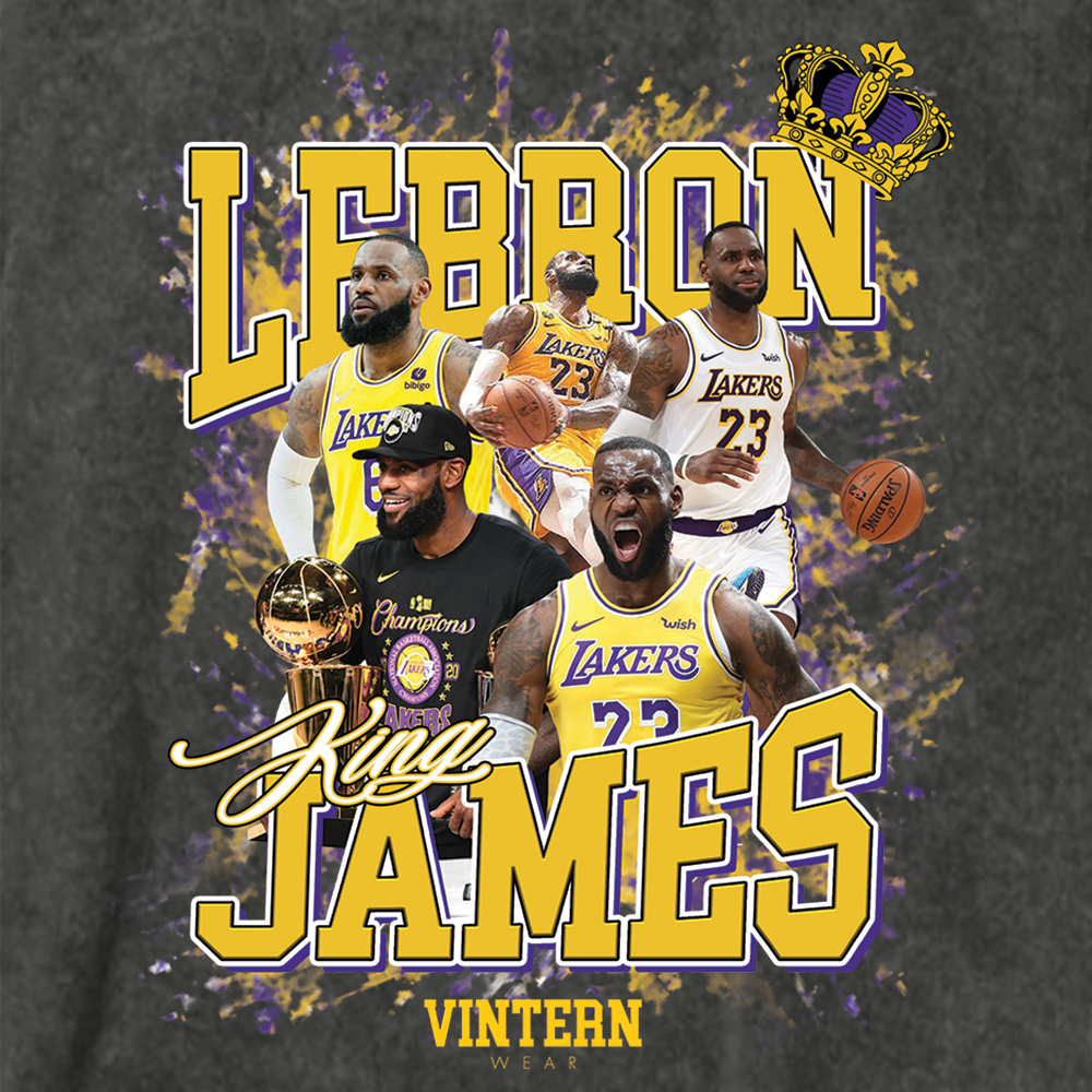 Vintern King James - Unisex Oversized Vintage Wash T-Shirt