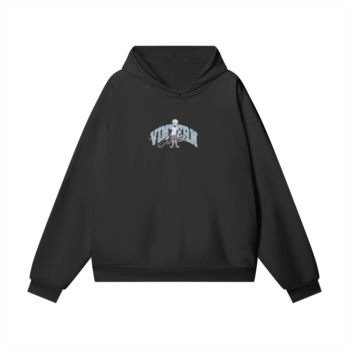 anime,killua,zoldyck,hunter x hunter, hxh,sweater,sweatshirt,hoodie,cozy,warm,black,grey,gray,blue,light blue,streetwear,vintern,vintage,modern,hidden,pockets,MOQ1,Delivery days 5
