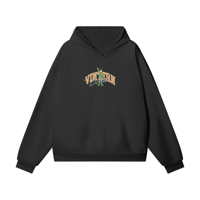 anime,gon,freecs,black,orange,grey,gray,green,hunter x hunter,hxh,streetwear,sweater,sweatshirt,hoodie,cozy,warm,cute,MOQ1,Delivery days 5