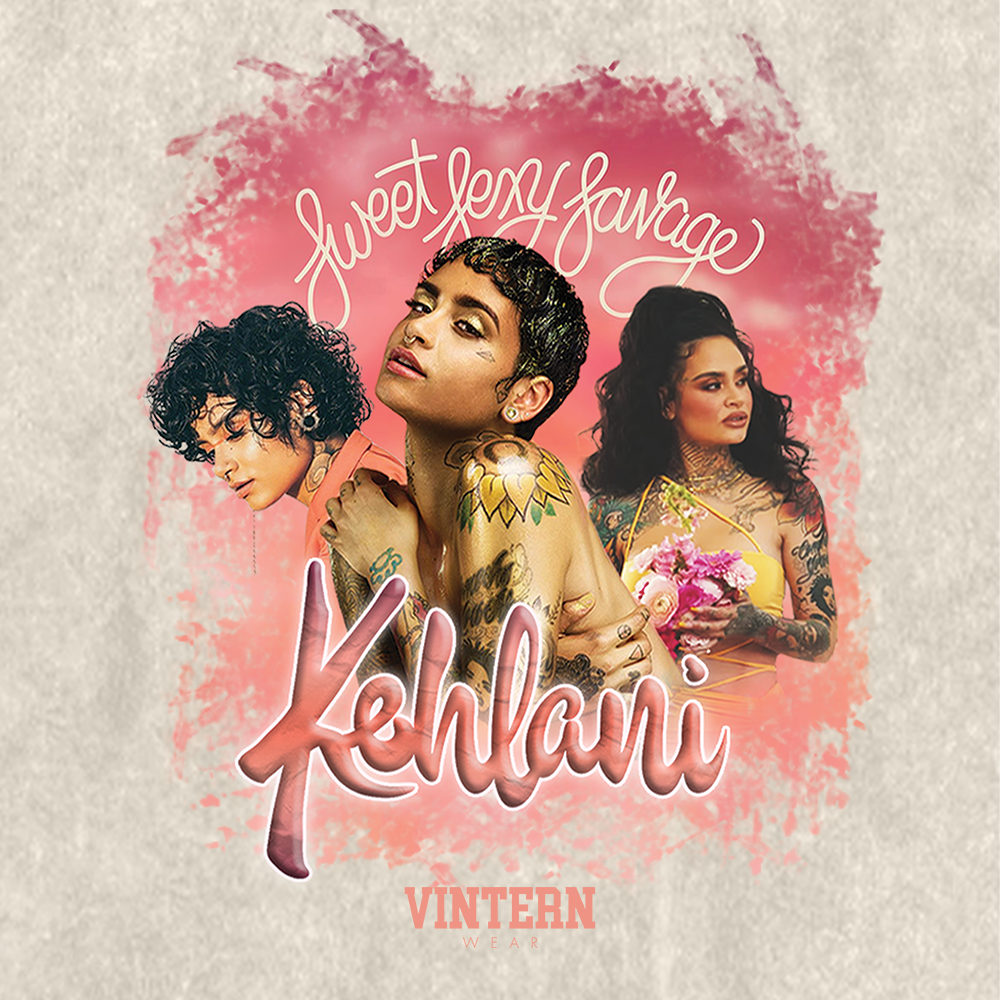 Vintern Kehlani - Unisex Oversized Vintage Wash T-Shirt