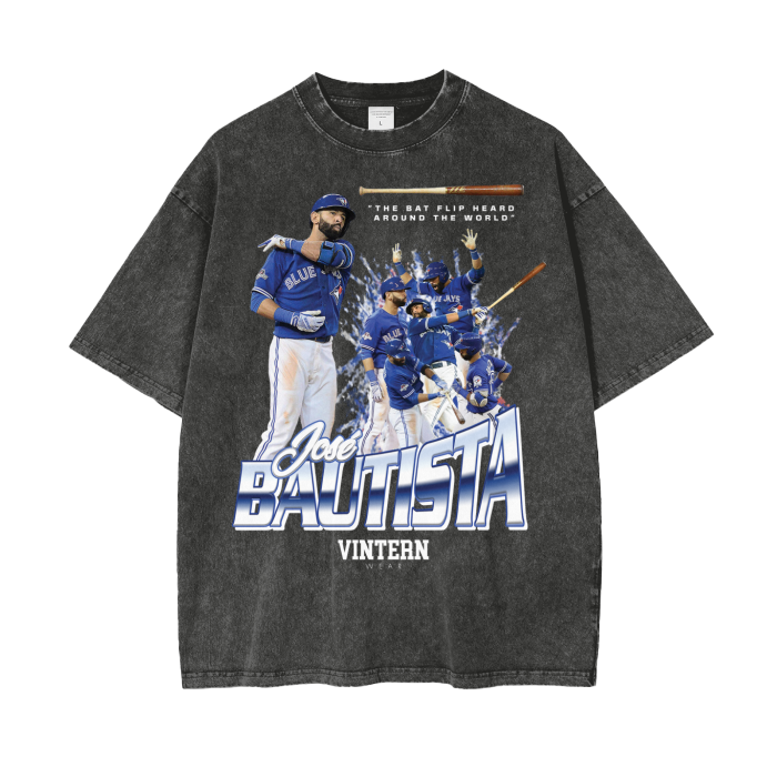 José,jose,bautista,blue jays,toronto,canada,baseball,jay,white,grey,black,red,maple leaf,bird,mlb,major league,homerun,tshirts,shirts,streetwear,apparel,design,graphic t,sick shirt,vintage,wash,snow,vintern,modern,wear,drip,MOQ1,Delivery days 5